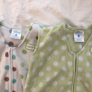 Two large micro-fleece Halo sleepsacks